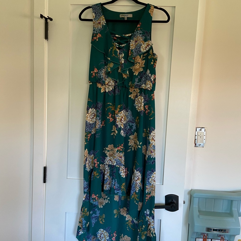 High Low Dress with Front Strap Detail